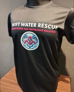 CUSTOM PRINT Microfiber Jersey Collar Short Sleeves T-Shirt / Work Professional Uniform