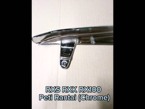 YAMAHA RXS RX100 RXK 1/2 CHAIN COVER  CHROME CP KROM HALF CHAIN CASE RANTAI COVER PETI RANTAI PROTECTOR RANTAI PENUTU