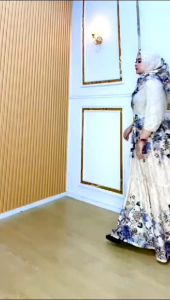 Gamis wanita rayon set hijab