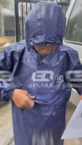 Jas Hujan Pria Wanita Raincoat Kangguru Tebal Awet Premium Bahan Pvc Rubber Hitam
