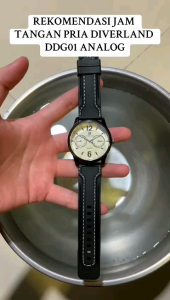 TERLARIS JAM TANGAN KASUAL PRIA / JAM TANGAN PRIA ORIGINAL / JAM TANGAN DIVERLAND DDG003 TALI RUBBER CRONO VARIASI
