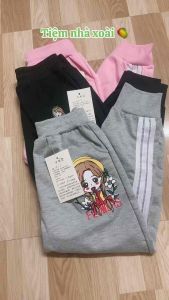 quần nỉ da cá in hình cô gái thể thao