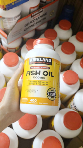 Kirkland Fish oil 1000mg lọ 400v date 2027 cam kết chính hãng