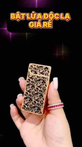 HỘP QUẸT BẬT LỬA GA ĐIỆN CẢM BIẾN ÂM THANH GIỌNG NÓI HỌA TIẾT HÌNH RỒNG SUPONSHOP