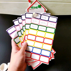 Set 10 tờ giấy ghi chú mỗi tờ 24 ô có nhiều màu như hình/nhãn dán tự dính/sticker