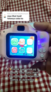 Mainan Kamera Anak Hadiah Anak mini Kamera Digital Kamera Perekam Video Gift + free micro sd