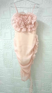 Đầm Body 2 dây hoa hồng ngực