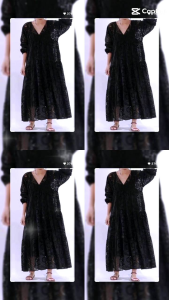 TM 52200 Dress Sherlen embroidered cotton loose dress katbol import