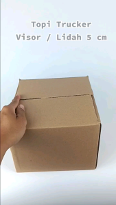 Topi Visor Pendek Original Dewasa Putih Abu Bordir dsc 049