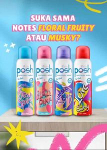 Posh perfumed body spray 150ml minyak wangi wanita