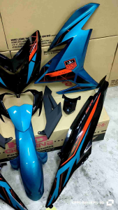 Coverset Y15 zr V2 2020 CM6+BG Cyan+Black siap Tampal