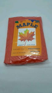 Jas Hujan Maple/Ocean Setelan Jaket Celana Murah Pria Wanita