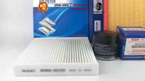 Combo 3 loại lọc Suzuki Ertiga (2017-2023) Swift 1.3: Lọc gió động cơ + lọc gió điều hoà máy lạnh + lọc nhớt lọc dầu động cơ (1378073R00/9586063J00/1651082703)