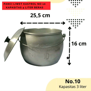 Kastrol Panci Nasi Liwet Jumbo No 10 Kastrol Tradisional Anti Lengket Penanak Nasi Liwet Tradisional