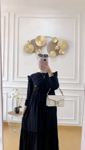 Zahra DRESS /Gamis Pololinen polos/Gamis Remaja Kekinian