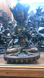 Tượng Phật Đảnh Tôn Thắng Mật Tông - Tượng đồng cao cấp