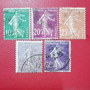 Prangko Perancis Kuno 5 pcs Campur USED