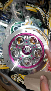 Cover Spinner Motor Radiator Model Bulat CNC Universal Matic Bebek Racing