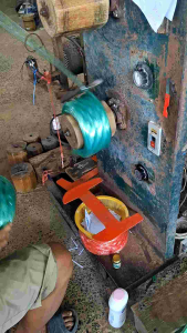 เชือกฟางพลาสติก เกรดA 1แถว 6ม้วน ฟางฟูม้วนใหญ่