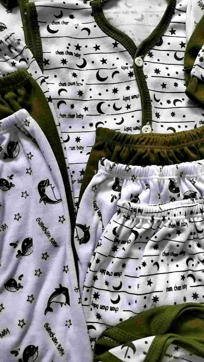 Baju Bayi Baru Lahir 36 Pcs Motif / Polos Usia 0-4 Bulan