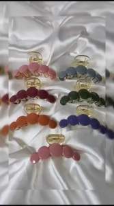 JEPIT RAMBUT BULAT TRANSPARAN 7CM / JEPIT RAMBUT KOREAN STYLE / TRANSPARENT ROUND HAIRCLAW / TR6317