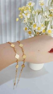 Gelang Tangan rantai Motif Ketupat Gold Titan