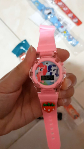 JAM TANGAN ANAK LOL DIGITAL LAMPU MUSIC WARNA WARNI KARAKTER COWOK