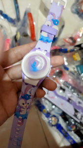 Jam Tangan Lucu Model Buka Tutup Karakter Stella Lou Ada Lampu warna warni Digital
