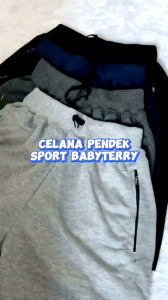 100 RIBU DAPAT 5 PCS - Celana Pendek Pria wanita Polos Harian Santai Bahan beby terry saku resleting