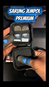 Sarung Jempol Game Anti Keringat Silver Fiber Box Carbon Premium