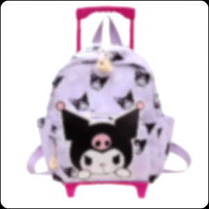 Tas ransel troli anak sekolah karakter SANRIO Kurumi cinnamorol my Melody tas sekolah anak tas troli tas dorong tas anak