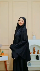 Kerudung French Khimar Jersey XXXL Free Niqob