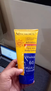 MyChoice Advance Sunscreen Face and Body Lotion Vitamin 60 Plus Clear Gel