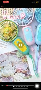 Quạt Cầm Tay Mini Tích Điện Sạc Dây USB Có Dây Đeo Mẫu Mới Mùa Hè 2024 Nhỏ Gọn Giá Rẻ