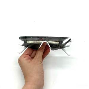 [A236] แว่นกันแดด เลนส์ปรอทเงิน ทรงเก๋  เลนส์ UV400