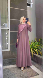 Gamis Jumbo Brokat Sage: Pilihan Terbaik untuk Fashion Kondangan Wanita