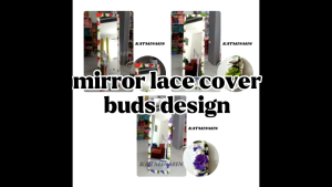 MIRROR COVER CURTAIN BUDS DESIGN GEENA FABRIC KMRM