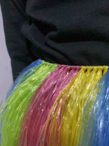 Rok Tali Rafia Rok Rumbai Rok Tari Karnaval Sepaket Tangan dan Kaki + Kalung + Bandana Untuk Anak dan Dewasa