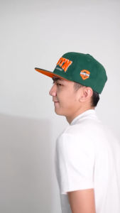 Topi Snapback Premium EDDOSTYN Original Distro import Pria Dewasa Hijau Orange