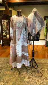 Sherine Set Dress + Jilbab Dian Pelangi: Setelan Busana Muslim Kaftan Gamis Syari