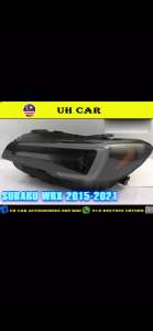 Sonar Subaru WRX Levorg 2015 - 2021 Projector Headlamp Head Lamp Light With Light Bar + Running Signal ( Clear + Black )