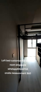 Loft bed customize singapore for kidsroom/loft bed for condo/ceiling loft bed