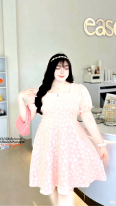 ชุดเดรสสั้น สาวอวบ พลัสไซส์ เจ้าหญิงจั๊ดการ์ด 527