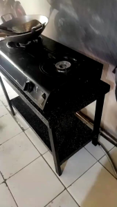 meja rak Kompor gas 2 tungku dan 1tungku
