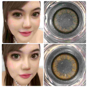 คอนแทคเลนส์ รุ่น Barbara/Lolita สีเทา/ตาล เส้นเลือม 0.00-(-10.00)