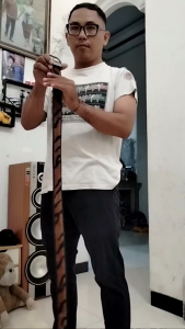 Sabuk Kulit Sapi Motif Harimau: Gaya Kasual & Elegan