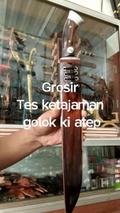 Golok sembelih | Golok kayu multifungsi handle duralium bahan baja per sepuh super tajam dan berkualitas