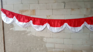 bendera merah putih background karet/background yks anak