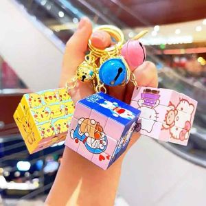 Móc khóa rubik gấu dâu Lotso