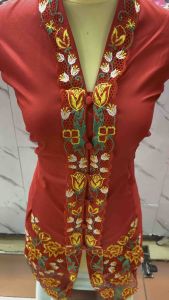 ATASAN KEBAYA ENCIM BORDIR BUNGA LENGAN PANJANG / KEBAYA TRADISIONAL